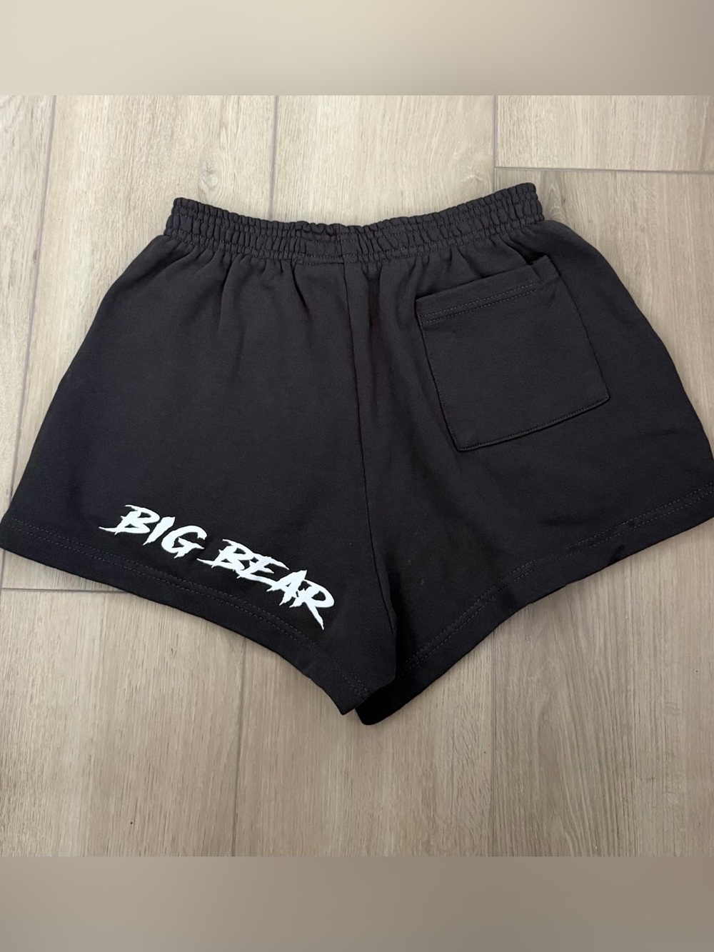 Big Bear Fleece Lounge Shorts Gray Charcoal Small | 100% Cotton | Cozy Casual
